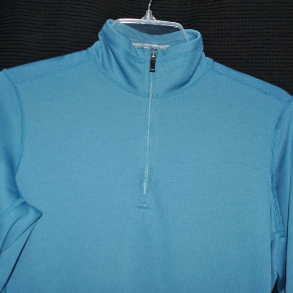 REI Blue Quarter Zip Base Layer - Picture 3 of 6